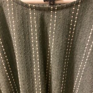 Stylish Green Top with White Stripes